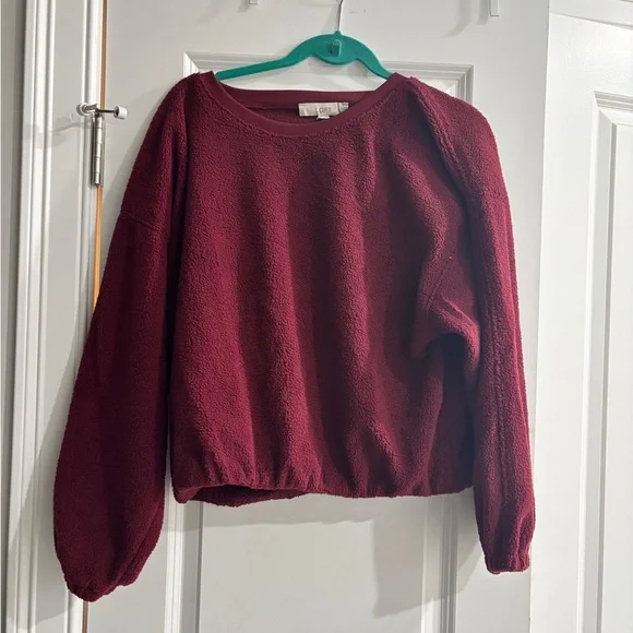 Loft Sherpa Bubble Sweatshirt - Picture 2 of 6